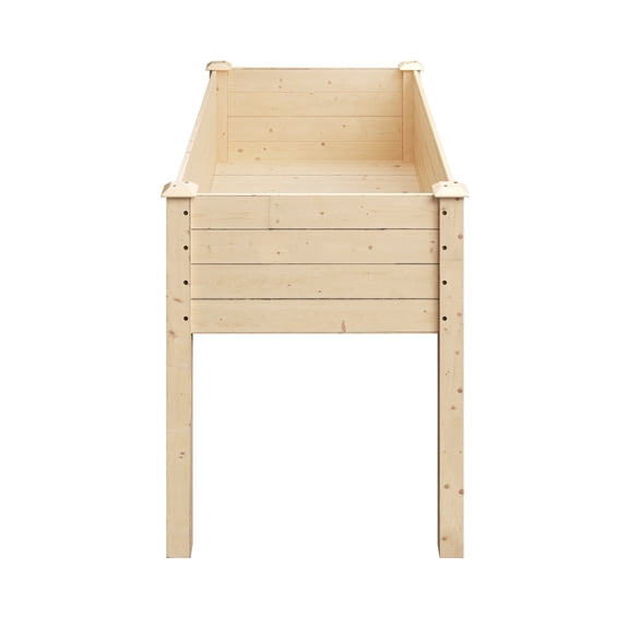 Home-Complete 48 x 24 x 30-Inch Raised Garden Bed with Liner and Drainage