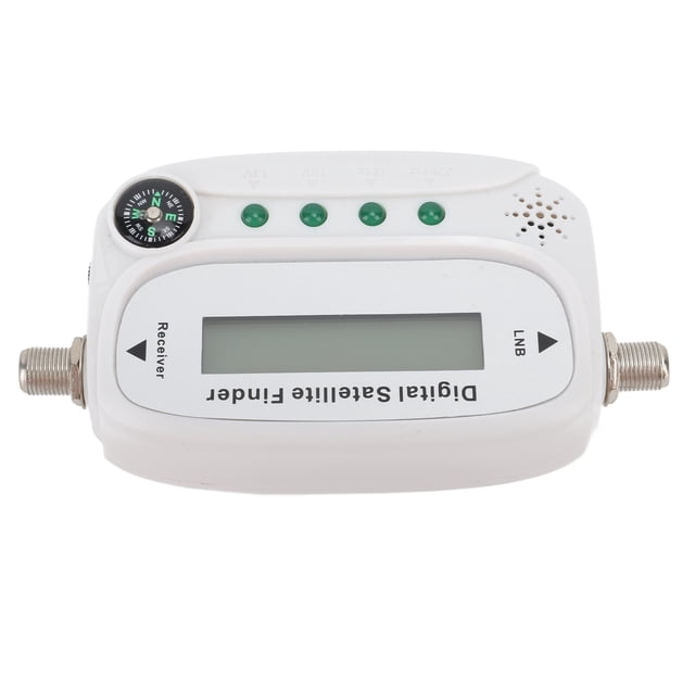 Buscador De Satélite Digital, Medidor De Intensidad De Señal De Antena De TV Profesional Entrada Fuerte Preciso 13-18 VCC Fácilmente Atenuado Con Alarma De Zumbador Para Red