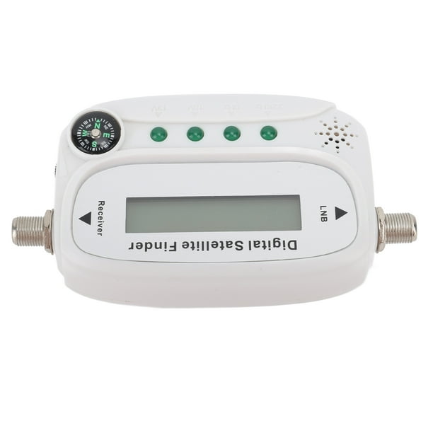 Buscador De Satélite Digital, Medidor De Intensidad De Señal De Antena De TV Profesional Entrada Fuerte Preciso 13-18 VCC Fácilmente Atenuado Con Alarma De Zumbador Para Red