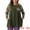 Army Green, variant on DARING DIVA Women's Plus Size Long Sleeve Color Block Knit Tunic 1X Navy Blue