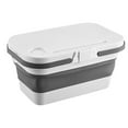 thumbnail image 1 of Boîte Pliante de Camping, Table Haute Capacité Durable Portable Boîte Pliante de Camping Extérieure avec Poignée Couvercle pour Extérieur pour Voyage pour Plage Blanc, 1 of 8