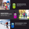 thumbnail image 2 of Paquete de 2 Walkie Talkie, juguetes para niños o niñas de 3 a 12 años, alcance de 3 km, actividades en interiores y exteriores, juguetes de poste, regalos para niños y niñas de 5 a 8 años (rosa) brillar Electrónica, 2 of 5