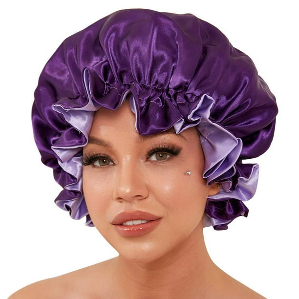 Silk Bonnet for Natural Hair Bonnets for Black Women, Satin Bonnet for Long Hair  Cap for Sleeping, Large Silk Hair Wrap for Curly Hair Bonnet for Sleeping -  