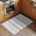 thumbnail image 2 of 2x3 Ft Entryway Area Rug, Black White Striped Kitchen Rug Runner Washable Floor Mat, Modern Farmhouse Geometric Non Slip Indoor Door Mat Throw Carpet for Bathroom Living Room Bedroom, 2 of 8
