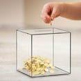 thumbnail image 4 of 1PC Clear Bank For Adults, Clear Acrylic Bank, Money Tip Change Box To Help Budget And Save, Unopenable Savings Coin Money Bank Jar Box For Adults, 4 of 6