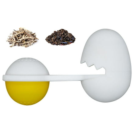 

Loose Leaf Tea Infuser - Egg Shaped Tea Infuser Strainer - Cute Egg Silicone Tea Infuser for Loose Leaf Herbal Tea BPA Free Environmentally Friendly Material