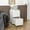 White with wheels, variant on Polup 18"D Mobile Office Vertical 2 Drawer File Cabinet, Metal Filing Cabinet 2 Drawer with Lock
