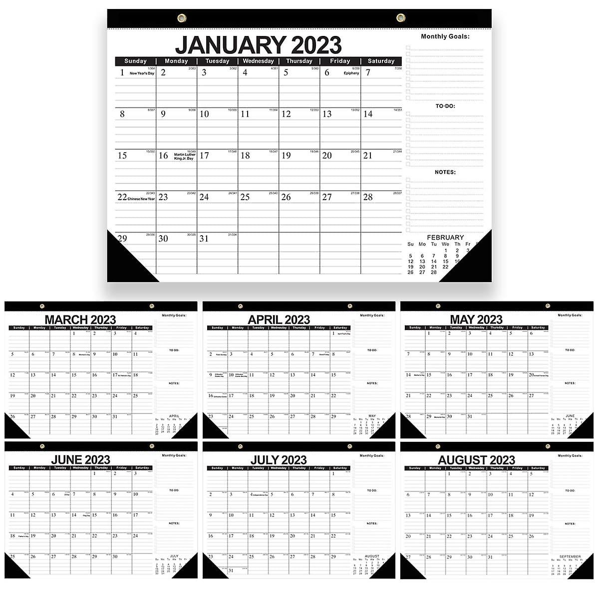 Xmas Calendar Desk Calendar 2023 2024 2023 January To June 2024 