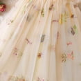 thumbnail image 5 of Pimfylm Baby Girl Summer Dress Baby Girl Butterfly Dress Tutu Ruffle Sleeveless Dresses Photograph Party Outfits Birthday Gift Beige,Size for 3-4 Years, 5 of 6