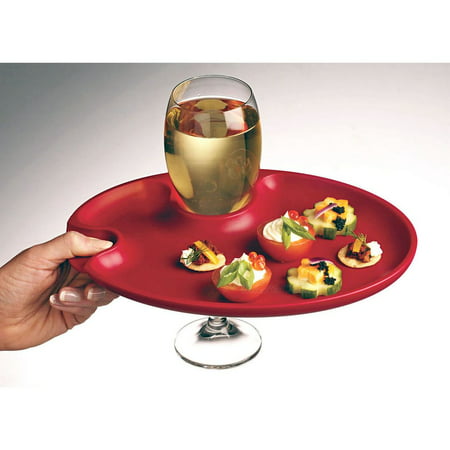 Appetizer Wine Plates (Red)