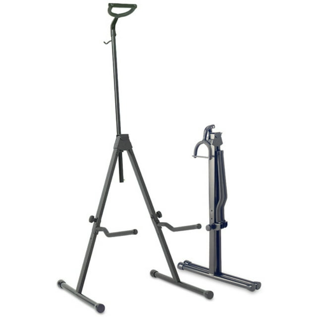Stagg SV-CE Support Réglable Pliable pour Violoncelle avec Crochet pour Nœud - Noir