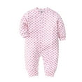 thumbnail image 1 of TZEWGL Long Sleeve Solid Color Playsuit For Toddler Jumpsuit For Kid Summer Holiday size 18-24M, 1 of 2
