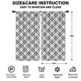 thumbnail image 2 of Blackout Kids Curtains,Black White Plaid Checkered Pattern Childrens Insulated Curtains Set Of 2,Bedroom Essentials,Toddler Room Decor 42"x84", 2 of 5