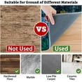 thumbnail image 4 of Office Chair Mat for Hardwood & Tile Floor,Boho Floral Wildflower 36"x48" Computer Chair Mat for Rolling Chairs Carpet, Under Desk Non Slip Gaming Rug, Low-Pile Rubber Backing Large Protector Mat, 4 of 6