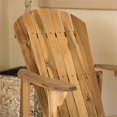 thumbnail image 3 of Noble House Hanlee Outdoor Wood Folding Adirondack Chair (Set of 2) Natural, 3 of 4