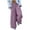Purple, variant on ohmzyzo Fashion Women Summer Pocket Pants Casual Bandage Solid Full Length Pant