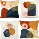 thumbnail image 1 of Funda de cojín 45x45 juego de 4 fundas de cojines decorativos con motivos geométricos cojines de sofá conjunto de cojines de sofá de lino cojines de sofá fundas de cojines de sofá para sala de estar al aire libre (Orei, 1 of 5