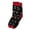 Navy, variant on Xijirk Women Christmas Snowflake HO Print Crew Socks Stretchy Knit Mid Calf Socks for Holiday Size:One Size