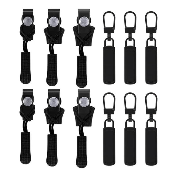 On-The-Go Zipper Repair Kit: 12-Piece Universal Fix with 3 Sizes for Quick Repairs