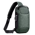 thumbnail image 2 of Men's Anti-theft Crossbody Bag With Password Lock & Usb Charging System Waterproof Oxford Cloth, 2 of 4