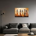 thumbnail image 4 of AEFER African American Woman Wall Art Black Aart Wall DecorAfrican Tribal Painting Africa Ethnic Picture African Girl Women Canvas Print Artwork Framed (A, (16.00" x 24.00")), 4 of 6