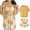 #284-Yellow, variant on ICHUANYI Women Leisure Pajamas Two Piece Modal Loungewear Casual Short Top Shorts Sleepwear PJ Set with Built-in Bra
