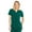 Hunter Green, variant on Mediclo Women's Medical Scrub Top - Sal Essential Eco Friendly Sustainable FYSEL Fabric V-Neck Chest Pocket Shirt Workwear Burgundy FT3085RBGD10 XL
