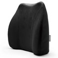 thumbnail image 1 of WENNEBIRD Model Q Lumbar Memory Foam Support Pillow for Posture, Black, 1 of 12