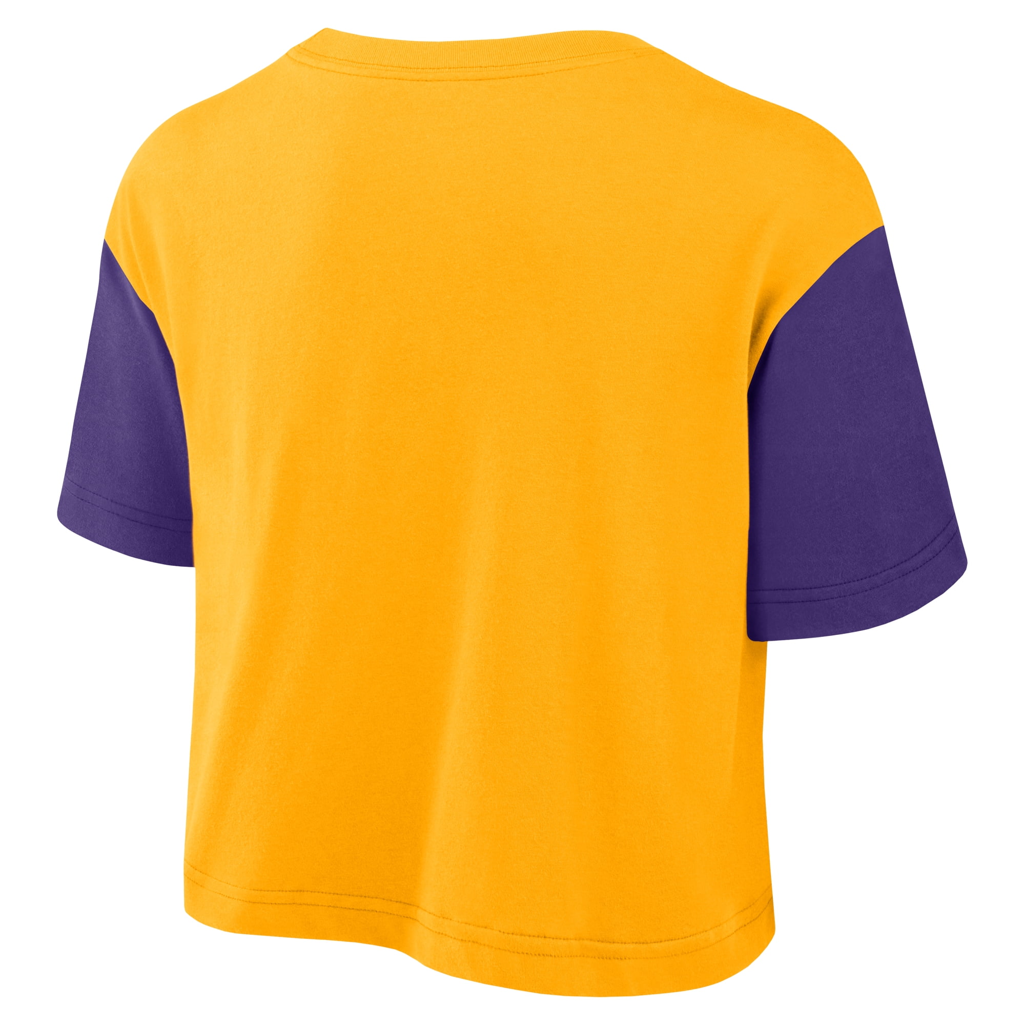 yellow and purple nike shirt