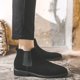 thumbnail image 3 of Botas Chelsea para hombre, botas Martin de caña media, de cuero genuino, con tacón alto y sin cordones, botines para hombre S18-J, 3 of 6