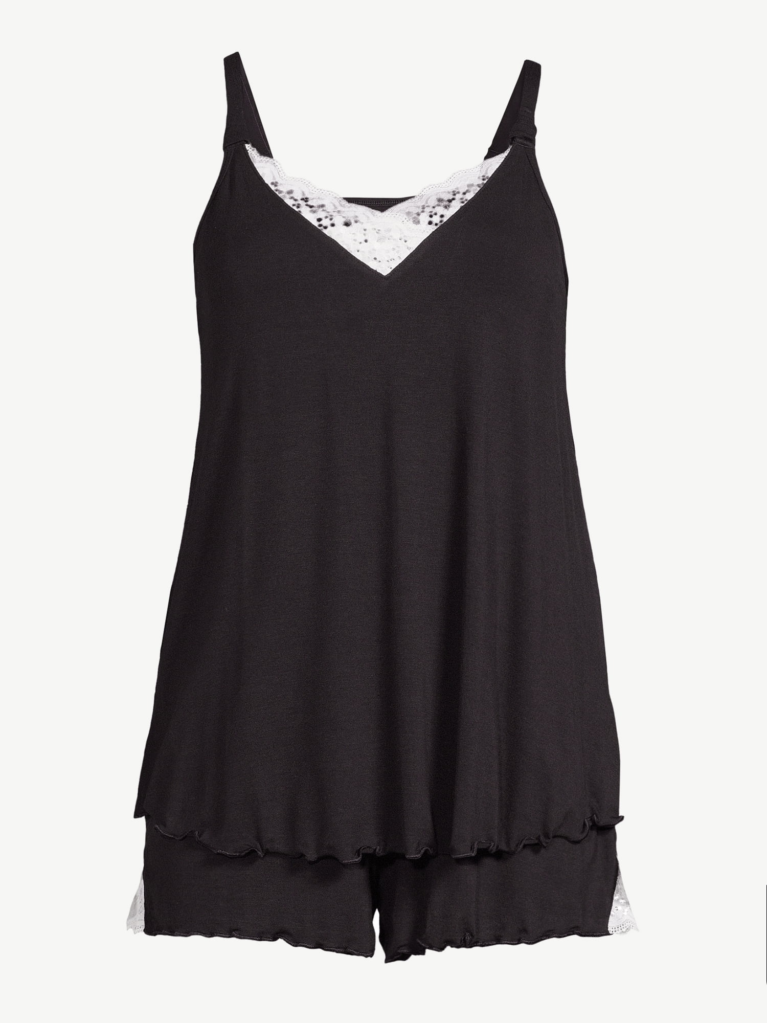 Quince  Women's Bamboo Jersey Maternity & Nursing Short Sleeve Pajama Set  in Black, Size XL - Yahoo Shopping