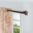 thumbnail image 6 of Deco Window 36 to 66 Inches Adjustable Curtain Rod for Windows with Square Finials & Brackets Set (1" Diameter, Brown), 6 of 6