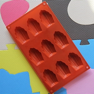 2 Pcs Moules à Madeleines, Moule En Silicone Pour Madeleines, 9 Tasses Antiadhésives, Moule à Madeleines Pour Gâteaux, Chocolat, Bonbons, Biscuits, Moule à Glaçons