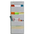 thumbnail image 3 of Hanging Wall File Organizer Wall Mount/Over The Door 4 Pockets Office Document Holder, 3 of 4