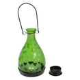 thumbnail image 4 of Northlight 6.25" Frosted Green Hearts Glass Bottle Tea Light Candle Lantern Decoration, 4 of 4