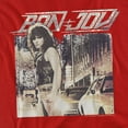 thumbnail image 2 of Bon Jovi Runaway Jon Women's T Shirt, Red, Large, 2 of 6