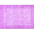 thumbnail image 1 of Ahgly Company Indoor Rectangle Abstract Purple Contemporary Area Rugs, 2' x 4', 1 of 4