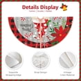 thumbnail image 3 of Balery Gnome And Buffalo Plaid Printed Christmas Tree Skirt , Merry Christmas Party Christmas Tree Decoration,Adjustable Tree Skirt-30", 3 of 6
