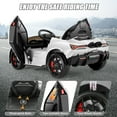 thumbnail image 6 of Farmdex 12v Licenced Lamborghini Ride on Car Toys with Remote Control, Electric Cars for Kids w/ 3 Speed, Swing-Up Scissor Door, LED Lights, Suspension, Bluetooth, Music, MP3, White, 6 of 8