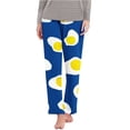 thumbnail image 2 of Domuza Pajamas Pants for Women Casual Comfy Soft Straight Leg Stretch Waist Pj Pants Funny Printed Loose Fit Lounge Sleep Pants Royal Blue M, 2 of 5