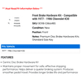 thumbnail image 2 of Front Brake Hardware Kit - Compatible with 1977 - 1986 Chevrolet K30 - Centric, 2 of 2