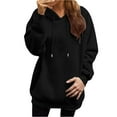 thumbnail image 4 of hotojiny Womens Oversized Hoodies Classic Long Sleeve Sweatshirts Fleece Hooded Pullover Tops Casual Comfy Fall Fashion Outfits Clothes, 4 of 5