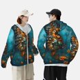 thumbnail image 5 of Picia Elegant Butterfly And Flowers Women's Men's UPF 50+ Sun Protection Hoodie Shirt Long Sleeve SPF Fishing Outdoor UV Hiking Lightweight Shirts-Large, 5 of 9