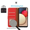 thumbnail image 2 of KHAZNEH For Oppo A58 5G/A78 5G RFID Blocking Leather Phone Case Litchi Texture Wallet Stand Cover, 2 of 5