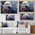 thumbnail image 4 of Designart "The Resolute Gaze Of The Bold Eagle" Animals Eagle Floater Framed Canvas Prints, 4 of 5