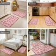 thumbnail image 4 of Strawberry and Girl Pink Pattern Bath Mat Set Of 2,Non-Slip Rug for Bathroom,Kitchen,Bedroom,Entrance, 30x17 and 23.5x15.7 Inches, 4 of 5