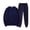 Navy, variant on CUSTG Child Suits Long Sleeve Crewneck Top And Long Sweatpants 58Pcs Fall Outfit Sets For Girl Boy Leisure Style Back To School Decorations Travel Outfits