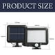 thumbnail image 4 of luces LED solares para exteriores con sensor de movimiento, reflector LED impermeable IP65, 56 LED 6500 K, luz de pared de seguridad solar con cable de 16.5 pies para jardín, porche, patio, 4 of 5