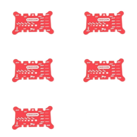Oregon 5 Pack 556418 Chainsaw Guide Bar and Chain Measuring Tool