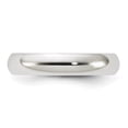 thumbnail image 3 of Auriga Sterling Silver 4 mm Half Round Band for Mens Size 11, 3 of 8